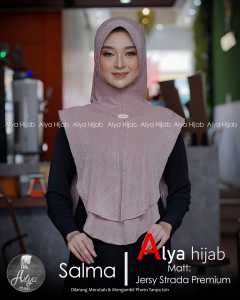 Salma Alya hijab Khimar Hoodie jersey premium mamosa terbaru