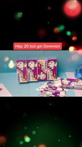 20 chiếc Bút GEL nước- 012/Doremon - mực Xanh/ Tím