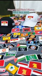 PDIP GOLKAR NASDEM GELORA PERINDO PKS PPP HANURA DEMOKRAT PKB GERINDRA PSI PAN UMMAT PKN Patch Emblem Prepet Perekat Velkro Topi Tactical Army