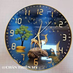 Đồng Hồ Treo Tường Kim Trôi Tráng Gương 30cm 35cm 40cm Quà Tặng Decor Trang Trí Phòng Khách CĐHTHĐ-07