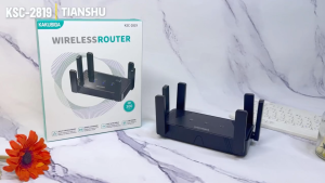 KAKUSIGA KSC-2819 TIANSHU Six Antenna 2.4Ghz Low Latency 300Mbps Wireless Router