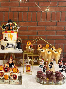 Harry Potter Themed Birthday Party Dessert Table Decoration Genius Magician Design Boys Birthdays Celebration Stickers Tags