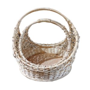 Keranjang rotan bulat - hampers rotan - anyaman rotan - keranjang makanan