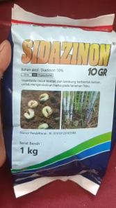 SIDAZINON 10GR KEMASAN 1 KG PENGENDALI HAMA TANAMAN TEBU