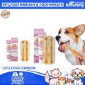 【Blue Petz】Pet Toothbrush & Toothpaste Cat & Dog 360 ° Teeth Cleaning Care Set universal Preventing Cavities. 