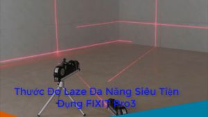Thước Thủy Nivo Cân Mực Laser Đa Năng F2018 Fixit Laser Levelpro3 2 Tia Dọc Ngang + Tặng Kèm 3 Viên Pin