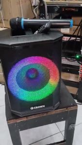 2023 Crown PD-810 Portable Dancing Light Baffle Speaker