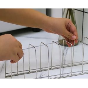 Nhà Bếp Tổ Chức Giá Bát Đĩa Inox Khô Kệ Giá Để Ráo Nước Cho Dao Kéo Dụng Cụ -Aeneas Shop