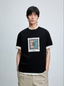 Jack Jones | Cotton Men T-Shirt Comfortable Colorful Pattern Round Neck