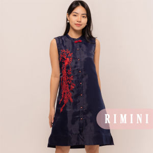 RIMINI- Dress Cewe Putungan Organza Bordir Premium Cheongsam XS-XL-YiZe Dress 85800