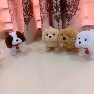 Lovely Electric Plush Doll Simulation Teddy Dog Shaking Toy Simulation Electric Plush Animal Dolls
