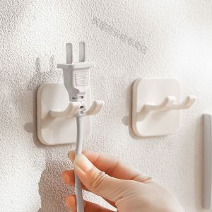 Strong Adhesive Kitchen Hook No Nail No Trace Power Cable Plug Home Hook Sticky Hook Family Personal Cleaning Tools