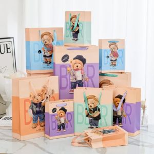 Paper Bag Bear Uk Besar | Goodie Bag | Tas Souvenir | Tas Ulang Tahun | Tas Kado