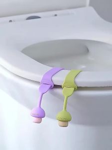 4PCS Toilet Flipper Silicone Lift Toilet Lid Toilet Seat Pull Ring Sanitary and Anti Dirt Hand Toilet Accessories