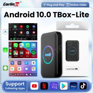 CarlinKit TBOX-Lite S Carplay Ai Box Android 9 Wireless Carplay ＆ Android Auto Adapter Wifi Network Support Online Netfix Youtube IPTV Spotify Dual Channel HDMI Output