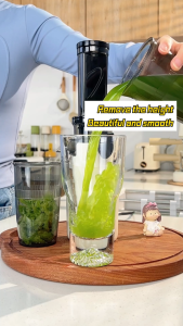 Kawu Pengejus Lambat Cold Press - Pemisahan Ampas Daya 100 Watt Ekstraksi Jus Hingga 98% Bonus 2 Gelas Garansi 1 Tahun.