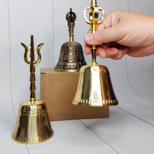 กระดิ่ง รุ่นใหญ่ เสียงดังกังวาน เรียกทรัพย์สิน รับโชคลาภ เงินทอง กระดิ่งโลหะผสม บูชาเทพ