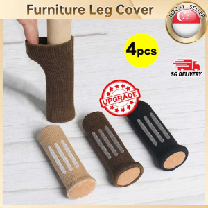 🇸🇬【SG stock】24pcs Chair Table Leg Cover Socks Protection Quiet Non-slip Floor Protectors For Furniture Legs Floor Prote