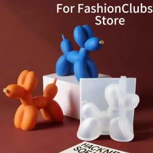 3D Mini Balloon Puppy Silicone Mold DIY Balloon Dog Desktop Ornament Plaster Epoxy Resin Mold Handmade Animal Decoration Mold