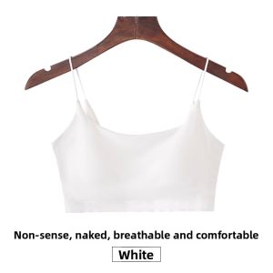 Miiow | Womens Camisole Tank Top With Chest Pad Square Collar Underarm Concealer Summer New Style Thin Modal Cotton Blend Base Shirt