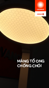 Đèn bàn Đức OSRAM VisionCare K60 – 14W CRI>97 thiết kế màng tổ ong chống chói  ánh sáng dịu mắt chống cận và bảo vệ mắt