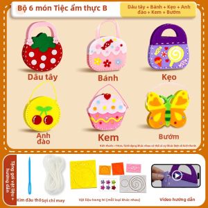 YUGUANG | Bộ DIY Thêu Thổ Cẩm Sáng Tạo Đồ Chơi Nguyên Liệu