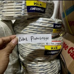 KABEL LISTRIK MIYAZAKI TEMBAGA MURNI SNI KABEL NYM 2x1.5MM2 50YARD 1KABEL 2 JALUR KABELNYA PLN