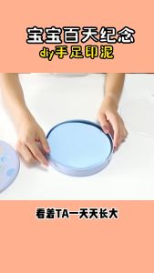 Newborn Baby Hand and Foot Souvenir Inkpad Photo Frame Hand and Foot Print Baby Clay.