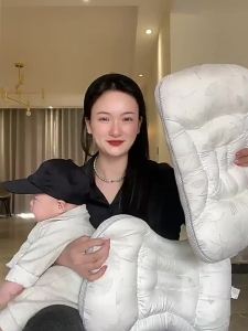 [ Popular - Space Partition Pillow ] Jingqi Childrens Space Partition Pillow 1-3-6 Over 1 Year Old Baby Pillow