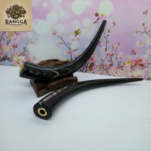 once pipa tanduk kerbau hitam super panjang B237