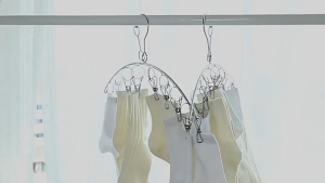 10 Clips Undies Hanger Stainless Steel Clothes Drying Hanger Windproof Clothing Rack Clothes Hanger