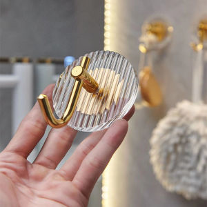 Acrylic hook hole free adhesive hook strong adhesive door entry key bathroom towel clothes hook