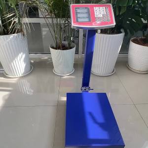 150kg / 300kg Electronic Digital Price Computing Rechargeable Supermarket Counting Scale Weight Price Platform Scale