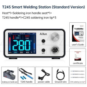 Aixun 200W T3A Smart Soldering Station Supports T12/T245 Handle for Motherboard PCB BGA Welding Repair Soldering Station Tools