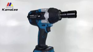 DTW700 Kamolee Obeng Kunci Pas Elektrik Truk 1/2 Inci Tanpa Sikat 1800N.m Torsi Kunci Pas Obeng Tanpa Kabel Baterai Untuk Makita 18V.