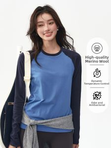 JUZHONGDEYAOJING | Merino Wool Quick Dry Yoga Top Long Sleeve