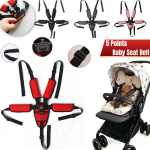 Adjustable Five-point Baby Seat belt For Baby stroller pram Highchair Dinning Chair Kid Infant Harness Fixed Belt Security Strap