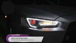 Mitsubishi Lancer Evo/Proton Inspira Vland Headlamp Headlight Daylight DRL Projector Light Bar Demon Eye Audi Design Evolution 9 10 Dynamic LED Running Signal Headlamps Headlights 2008 2009 2010 2011 2012 2013 2014 2015 2016 2017 2018 2019 2020 2021 2022