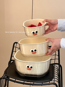 สองชั้นอ่างล้างจานตะกร้าระบายน้ํามัลติฟังก์ชั่ถาดผลไม้ห้องนั่งเล่นตะกร้าล้างผักใช้ในบ้าน < Ne2> < Ne1>