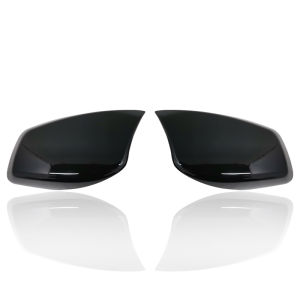 Carbon Fiber Look Black Rearview Side Mirror cover Caps for BMW 5 Series E60 E61 E63 E64 2004-2008 520i 525i 528i 528xi 530i