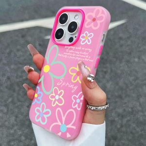 Spring Flower Pattern Jelly Silicone Phone Case For iPhone 17 Pro Max 15 14 13 12 11 16 Pro XS X XR 7 8 Plus 17 Air Bumper Cover