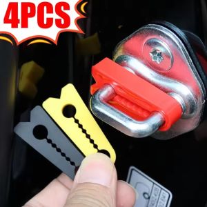 4Pcs Car Door Lock Shock Absorber Pad Anti Rattle Noise Reduction Buffer Cushion Cover Door Lock Shock Protection Clip
