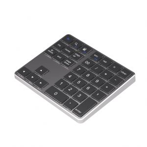 Kebidumei | KEBIDUMEI Dual Mode Numeric Keypad 2.4G Wireless Keyboard Dual Bluetooth Keyboard Rechargeable Numpad Keyboard for PC Laptop