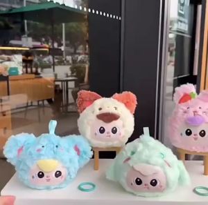 พวงกุญแจ ตุ๊กตาน่ารักๆ ใส่เหรียญได้ การ์ตูนสัตว์ ห้อยกระเป๋า การ์ตูน ของขวัญวันเกิด