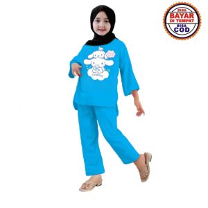 Baju Setelan Anak perempuan Cinnamoroll / Baju Anak Cinnamoroll / Setelan Anak Viral Karakter Sanrio