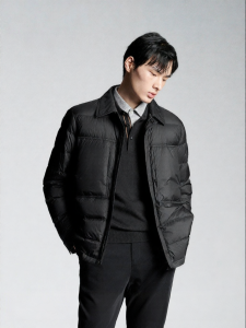 Mens Fashion Casual Warm Goose Down Quilted Jacket