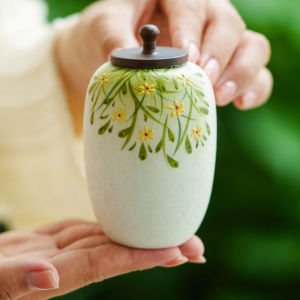JISU | Hand-painted Ceramic Tea Caddy Portable Moisture-proof