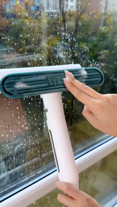 Window Glass Cleaner Wiper Long Handle Window  Cleaning Brush Wiper with Sewage Collector