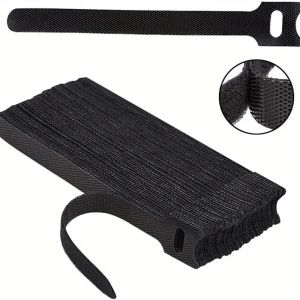 Cable Organizer Ties Mouse Earphones Wire Management Nylon Releasable Cable Ties Reusable Loop Hoop Tape Straps Tie 10-100Pcs