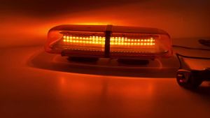 Amber LED Car Roof Top Strobe Lights LED Emergency Warning Safety Beacon Magnetic Mount For Truck Ambulance Snow Plow 12/24V